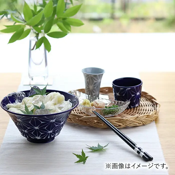 【波佐見焼】ホワイトライン麻 どんぶり 瑠璃 食器 皿 【翔芳窯】 [FE01] 波佐見焼