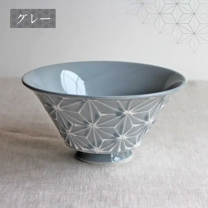 【波佐見焼】ホワイトライン麻 どんぶり 3色セット 食器 皿 【翔芳窯】 [FE04] 波佐見焼