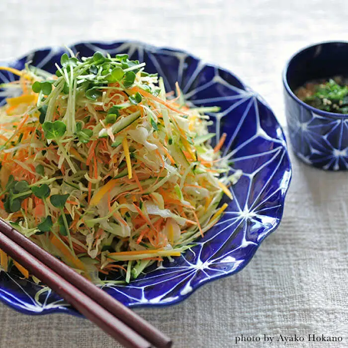 【波佐見焼】ホワイトライン麻 波 プレート L 瑠璃 食器 皿 【翔芳窯】 [FE09]  波佐見焼