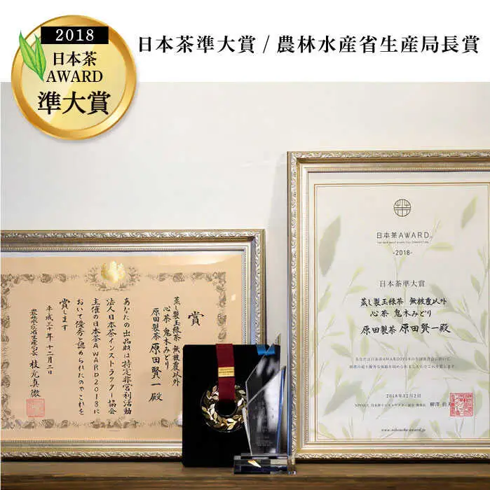 日本茶アワード受賞 玉緑茶「心茶 鬼木みどり」3本セット【原田製茶】 [GA16] 