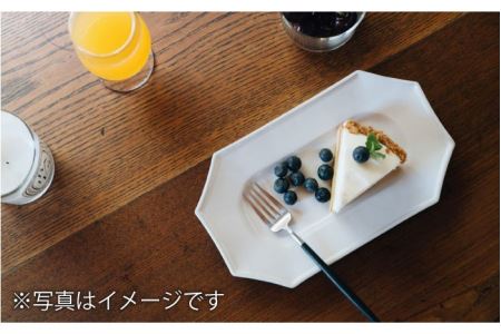 【波佐見焼】オクトゴナル 長皿 プレート 白ツヤ釉 2枚セット 食器 皿 【イロドリ】 [KE11] 波佐見焼