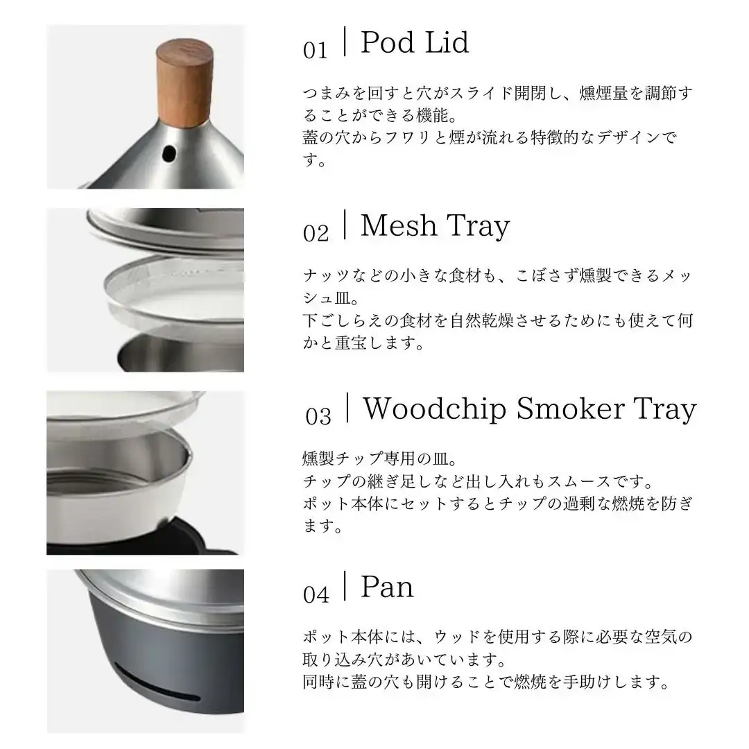 TABLETOP SMOKER 燻製器 スモーカー アウトドア16000円 卓上燻製器 TABLETOP SMOKER スモーカー 燕三条製 キャンプ アウトドア