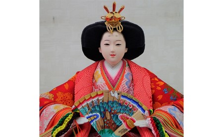 雛人形 京九番親王 桜爛漫 毛氈飾 雛人形