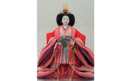 雛人形 京九番立雛 桜刺繍 金襴敷 雛人形