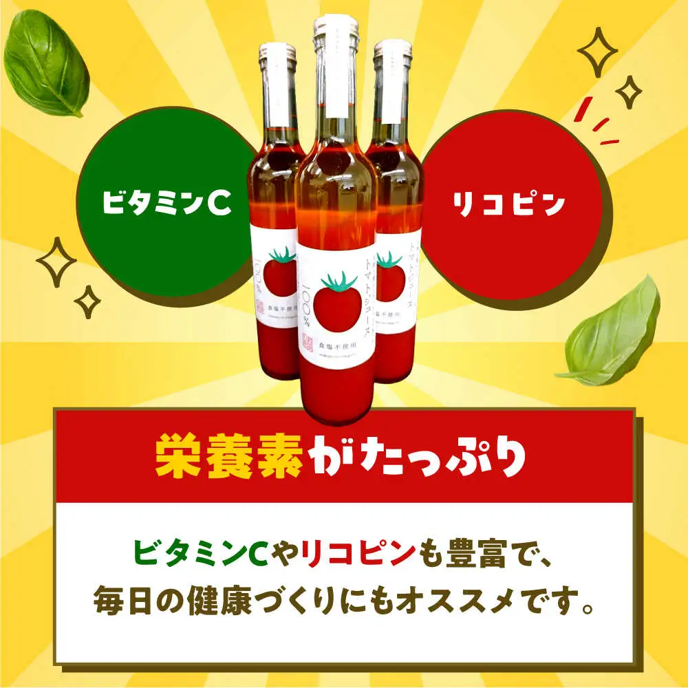 めぐみでぃトマト100%ジュース　500ml×3本　若狭の恵 小浜市 / 若狭の恵 [BFAG002]