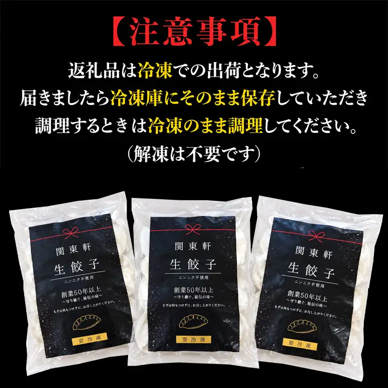 丹精込めた手仕込み自家製餃子たっぷり60個 小分け20個×3袋