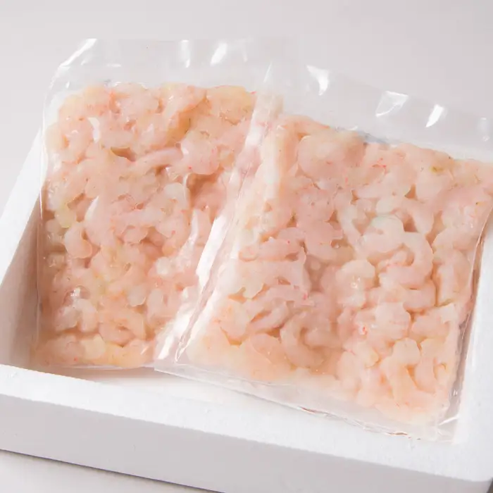 北海道羽幌産 冷凍むき甘えび 1kg（500g×2パック）【0311601】