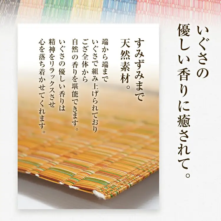 純国産天然いぐさ　「掛川　虹」２畳（黄色）　BG006