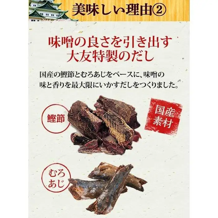 キッチン大友 だし味噌煮込みうどん2人前×2【計4人前】