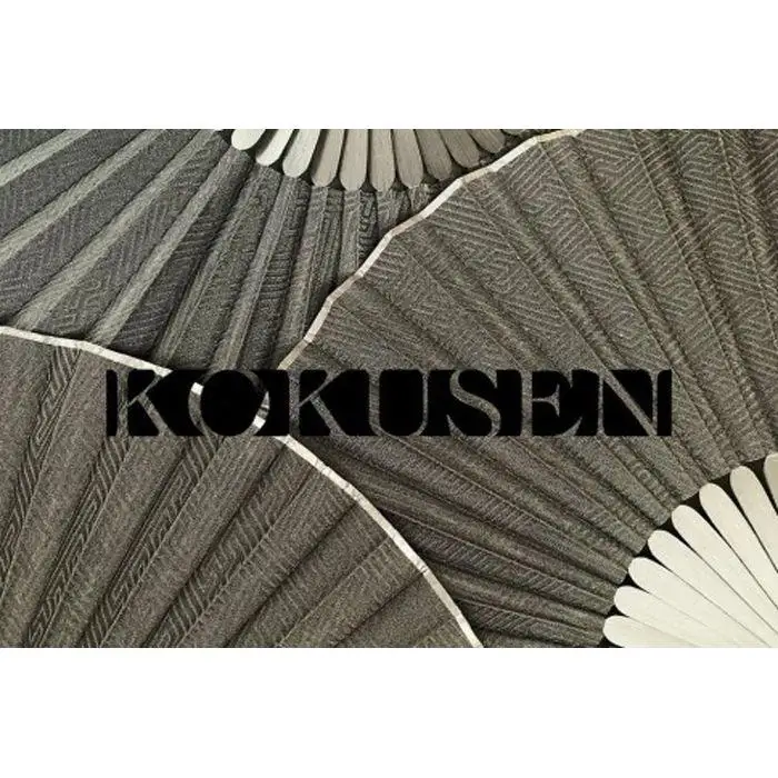 名古屋黒紋付染アルミ扇子「KOKUSEN」