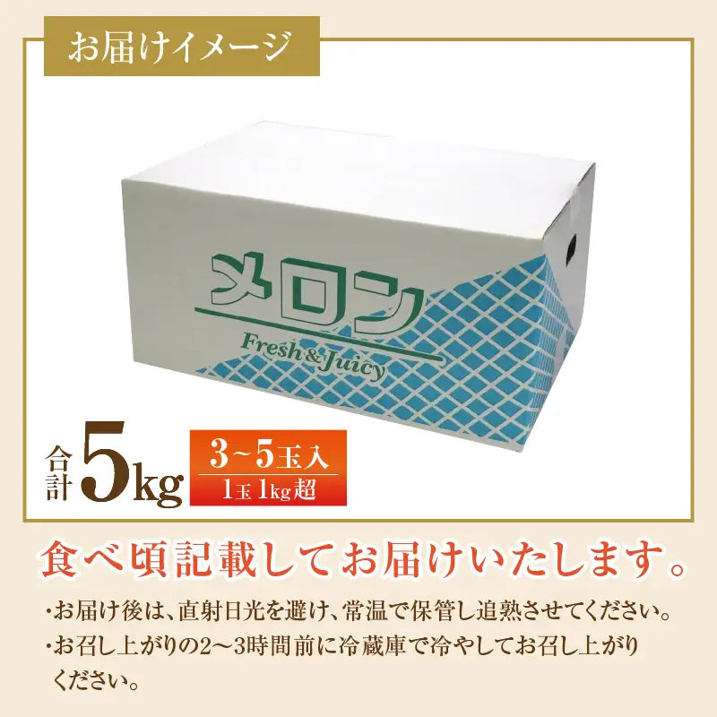 【先行予約】マルセイユメロン 3～5玉入「ユメマル」5kg《とろけるような食感！》／ 果物 フルーツ 赤肉 メロン 濃厚 果肉 産地直送 あわら 大賞 受賞  ※2027年6月中旬より順次発送 [aw012-a025]