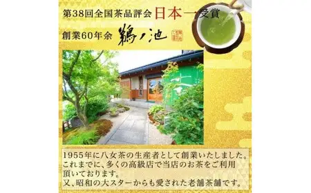 八女茶 粉末緑茶80g入り3袋セット　008-058