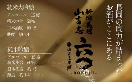 G3-13B「飲み比べ」山古志純米大吟醸720ml+山古志純米吟醸720ml