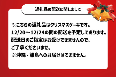 ＜ 12月20～24日にお届け ＞ クリスマスケーキ 『プレミアムショコラ』5号 ちょっとリッチな チョコレートケーキ 【お届け予定：12/20～12/24】冷凍発送 ＜ 予約受付 ＞