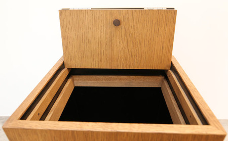 ゴミ箱 ダストボックス オーク Lサイズ 天然木 ゴミ箱