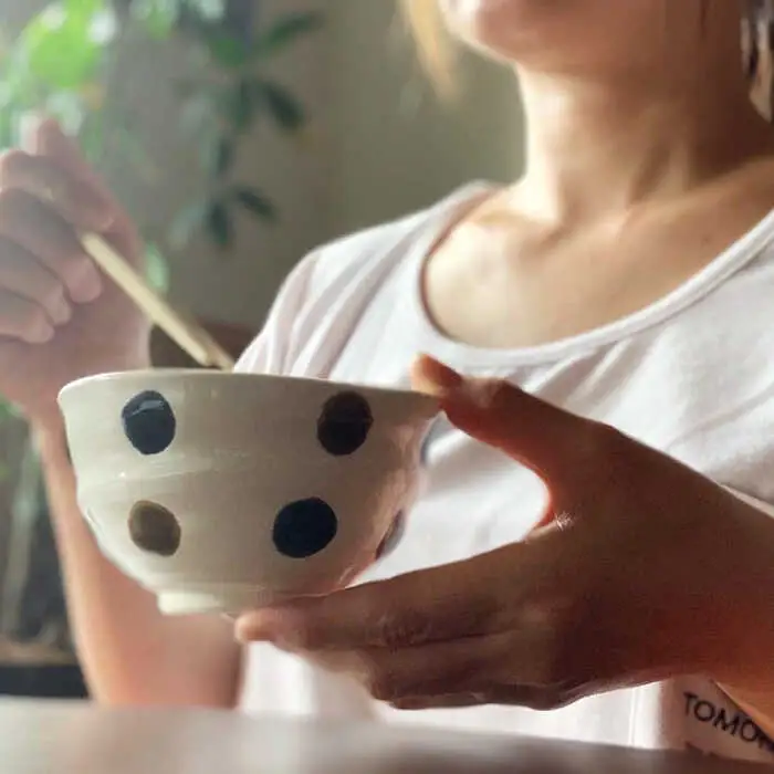 【波佐見焼】茶碗 ペアセット ドット柄 食器 皿 【ROXY】 [SB108]  波佐見焼