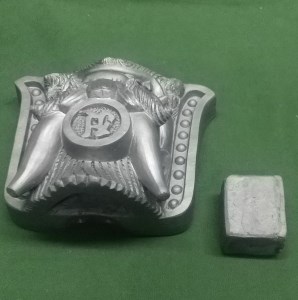 伝統工芸士の鬼師が作る守護鬼瓦シリーズ 守護鬼面(知恩院 隅鬼型) H064-025