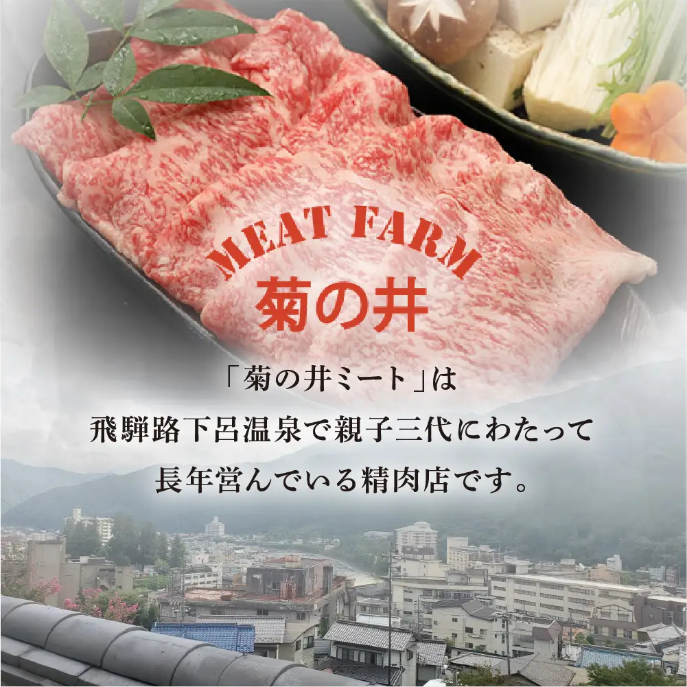 飛騨牛ロースしゃぶしゃぶ  500g（4～5人前）【70-22】
