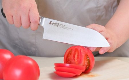 H25-110 料理包丁 三徳 口金付き 善六 銀3号 SKA-170-03