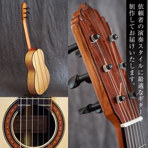 ＜制作期間6ヶ月～1年間＞スティーブン・フォーク制作 フラメンコギター(1本・ケース付き) 楽器 ギター フラメンコギター オーダーメイド スペイン式 音楽 趣味【スティーブン・フォーク ギター】akn024-04