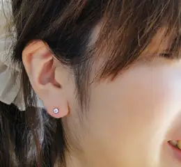 一粒ダイヤモンド シンプル スタッドピアス 0.3ct diae_fs_0002
