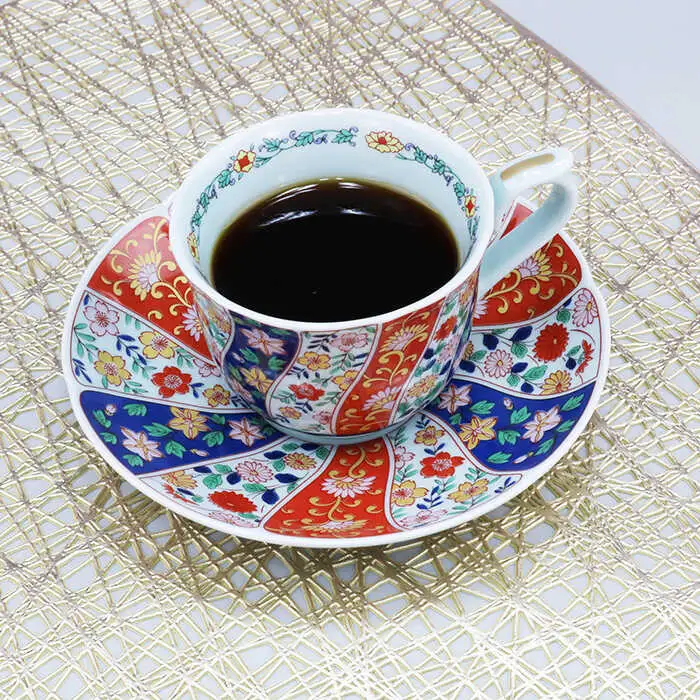 【波佐見焼】京友禅 珈琲碗皿三ツ組揃 食器 カップ 【不二商店】 [UC03] 波佐見焼
