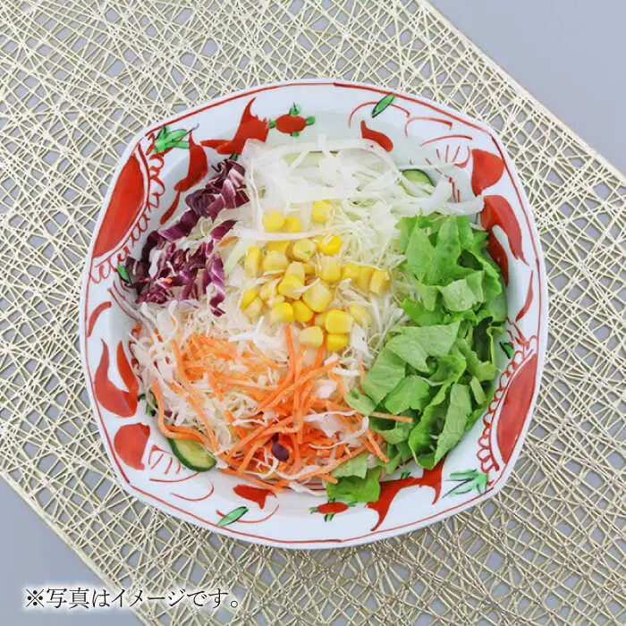 【波佐見焼】夢万歴草華紋 マルチ ボウル （手描） 食器 皿 【不二商店】 [UC05] 波佐見焼