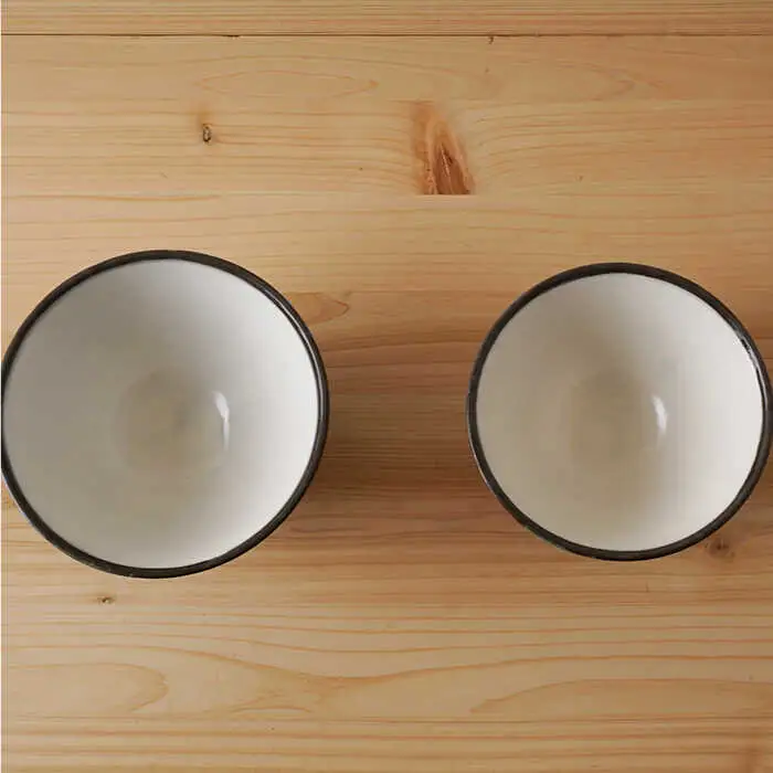 【波佐見焼】撥水十草 茶碗・コップ （青大・赤小）セット 食器 皿 【陶もと】 [PE20]  波佐見焼
