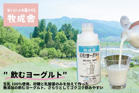 にゃんにゃん乳製品セット 牛乳 飲むヨーグルト 生クリームヨーグルト モッツァレラチーズ 牧成舎 ギフト 福袋 詰め合わせ (SAVE THE CAT HIDA支援) [AI032]