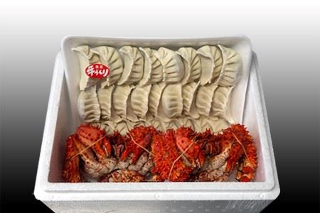 餃子25個×1P、花咲かに300g～450g×2尾 A-70041
