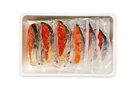 塩キングサーモン1切(約100g)×7P＆キングサーモンみりん漬け1切(約80g)×7Pセット B-09056