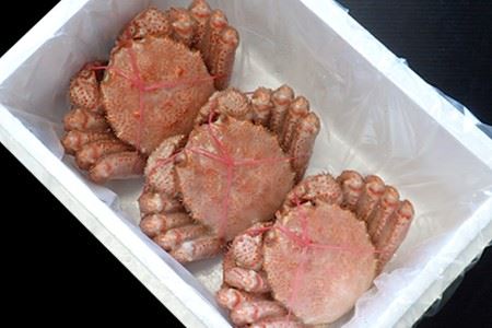 根室海鮮市場[直送]ボイル毛がに400g～500g×3尾 B-28072