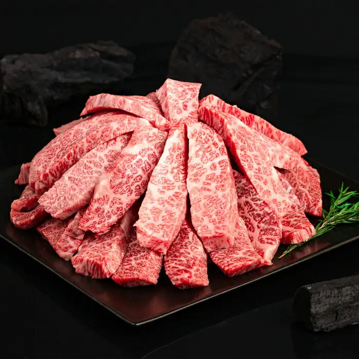 博多和牛 厚切り カルビ 1kg ( 500g × 2P ) 糸島 【幸栄物産】 [ABH012] 牛肉 焼き肉