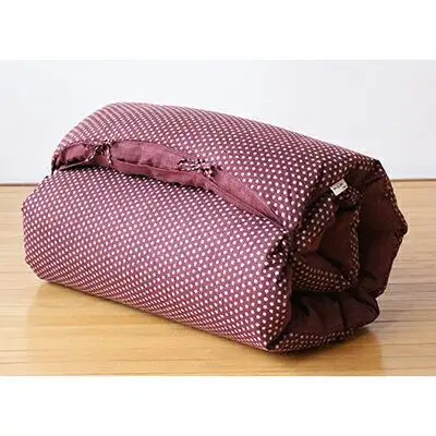 【 洛中高岡屋 】うたた寝にちょうどいい寛ぎのアイテム　カバータイプごろ寝敷きふとん＜ゆったりサイズ＞（パープル系）
