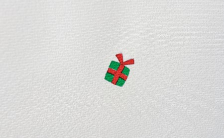 帯揚げ　白地　クリスマス柄　サンタさん柄　帯上げ　着物に 織物 ファッション 和装 式 篠原縫製