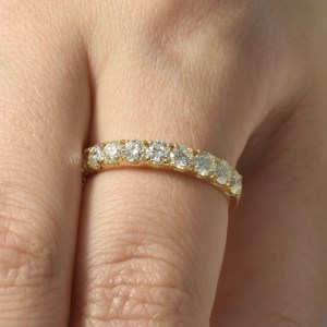 K18 ハート＆キューピッドダイヤモンドリング 1ct /10224838