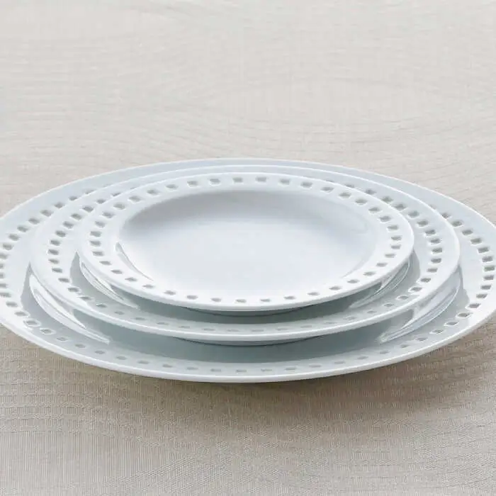 【波佐見焼】水晶ロイヤルスクエア リム プレート 3枚セット 食器 皿 【丹心窯】 [AB36]  波佐見焼