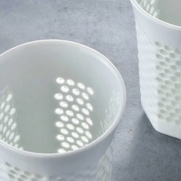 【波佐見焼】水晶プレミアム レリーフ タンブラー 2個セット 食器 皿 【丹心窯】 [AB39]  波佐見焼