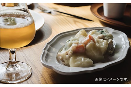 【波佐見焼】オーバルレリーフ皿 プレート 白つや釉 2枚セット 食器 皿 【イロドリ】 [KE28] 波佐見焼