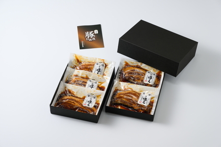 豚肉の甘露煮（豚バラ）：（110g×5）茨城県の銘柄豚【常陸の輝き】を使用【古河ブランド認証品】_BC07