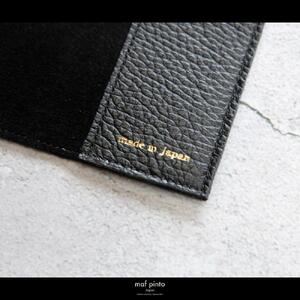 maf pinto (マフ ピント) レザーブックカバー文庫サイズ ADRIA LINE ブラック 本革 日本製