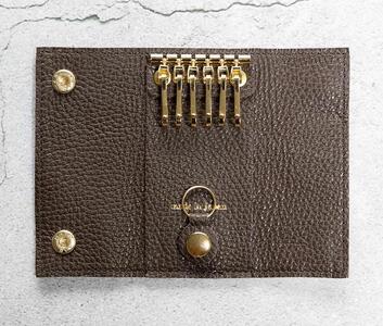 maf pinto (マフ ピント) キーケース チョコレート ADRIA LINE レザー 本革 日本製