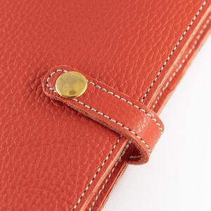 maf pinto (マフ ピント) 手帳カバー A6(文庫)サイズ フレッシュレッド ADRIA LINE レザー 本革 日本製
