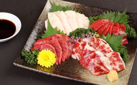 【定期便12ヶ月】あか牛サーロイン肉1kg（5枚～6枚）馬刺し600g （赤身・霜降り・たてがみ） 食べ比べセット