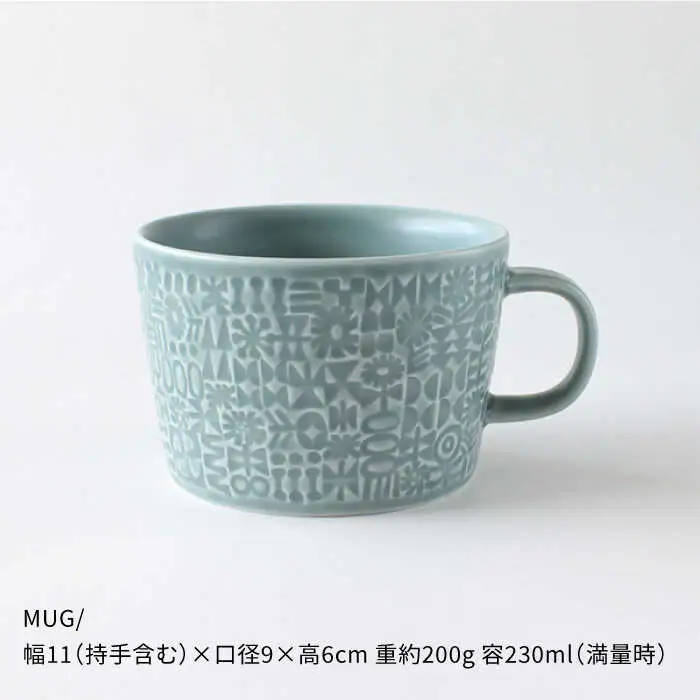 【波佐見焼】PATTERNEDシリーズ squall gray 4点セット 食器 皿 【BIRDS’ WORDS】 [CF016] 波佐見焼