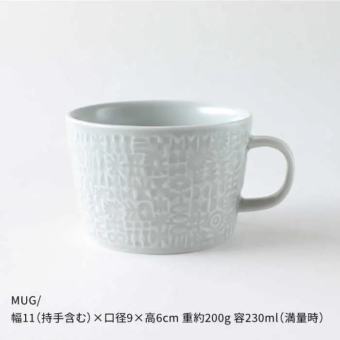 【波佐見焼】PATTERNED シリーズ morning mist 4点セット 食器 皿 【BIRDS’ WORDS】 [CF019] 波佐見焼