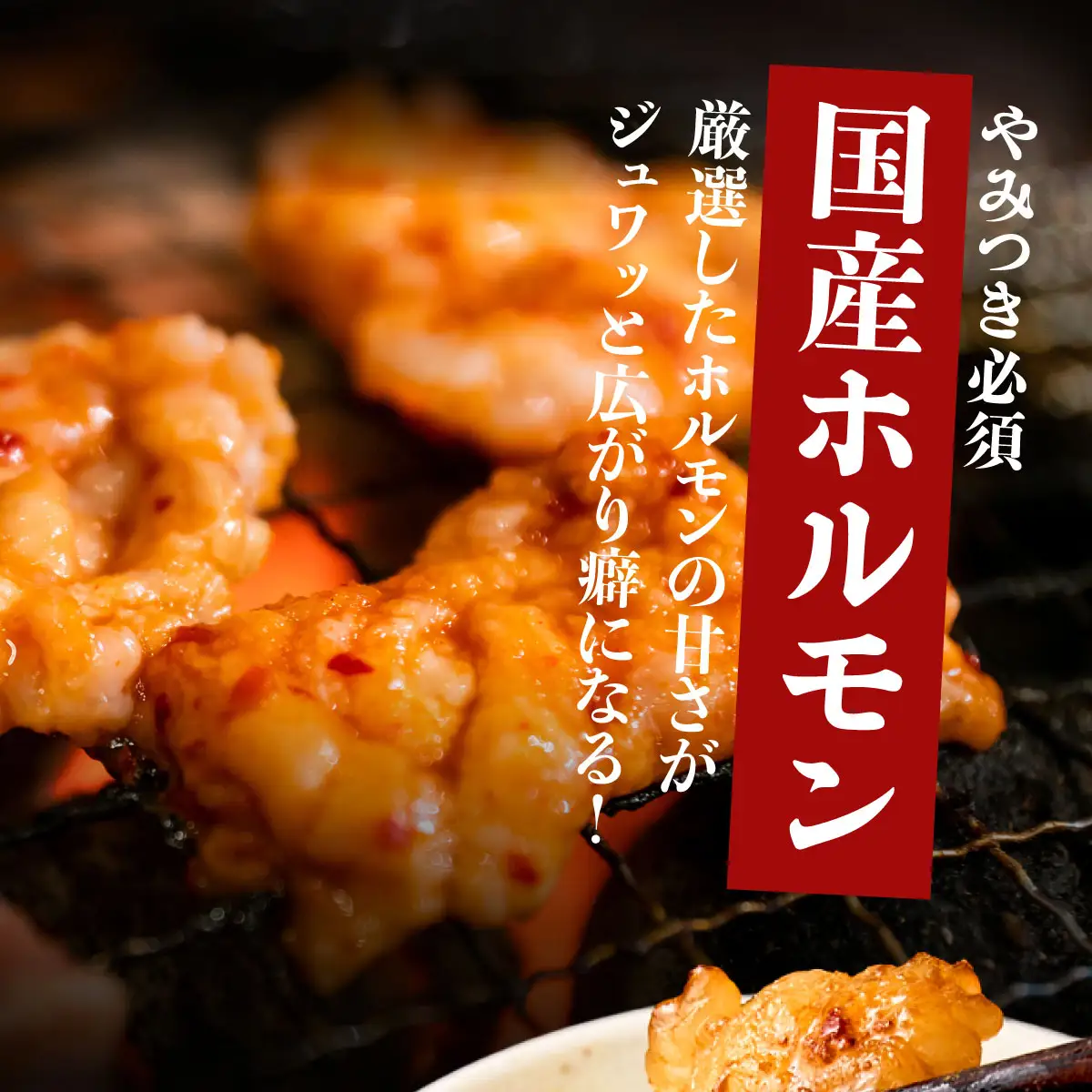 ヤマジュウの特製タレ漬け！国産牛ホルモン１．５ｋｇ