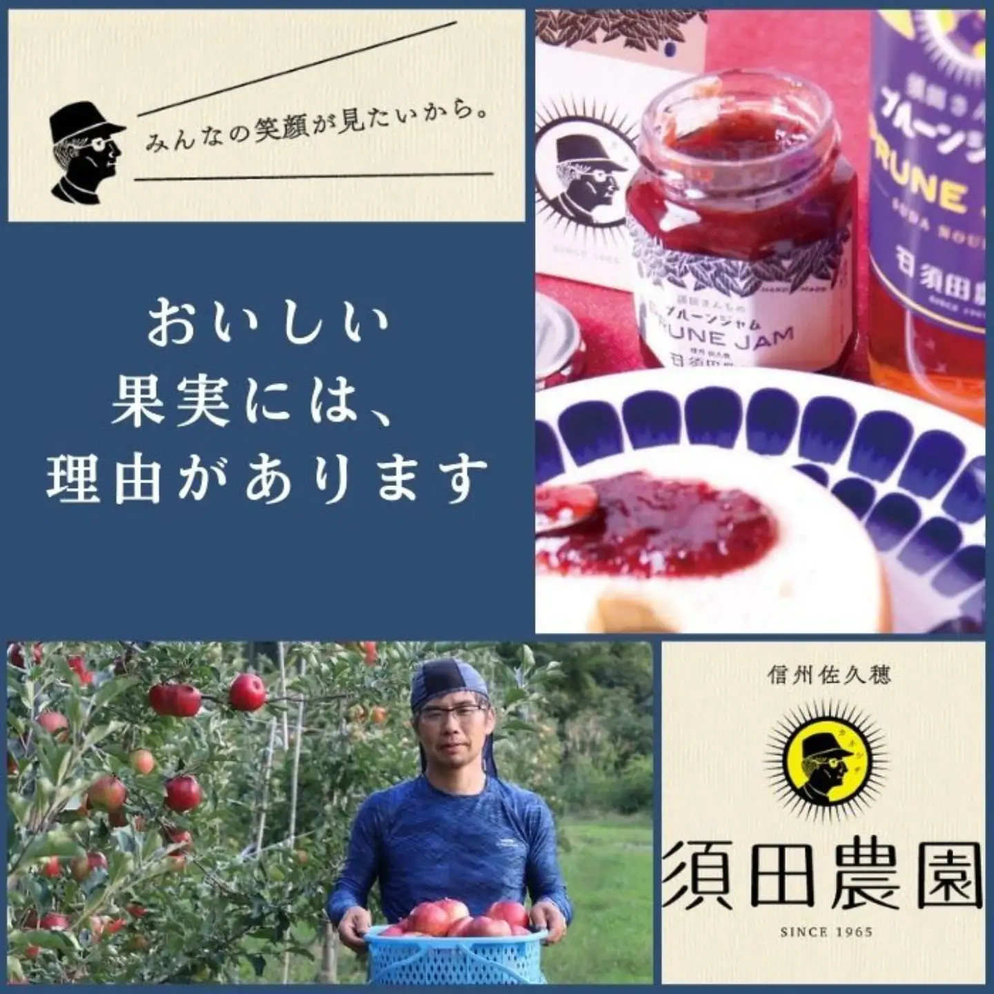 須田農園　ジュース＆ ドライフルーツセット （果汁100％りんごジュース　完熟プルーンジュース　ドライプルーン）[SU-110]