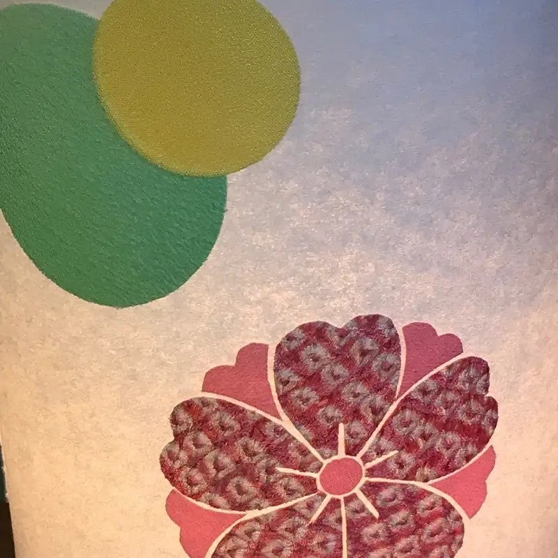 着物生地で作ったおしゃれな行灯（あんどん）  おしゃれ玉