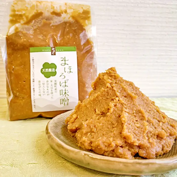 まほろば味噌　800g×4個セット【みそ 味噌 天然 醸造 長期 熟成 無添加 昔ながら 製法】